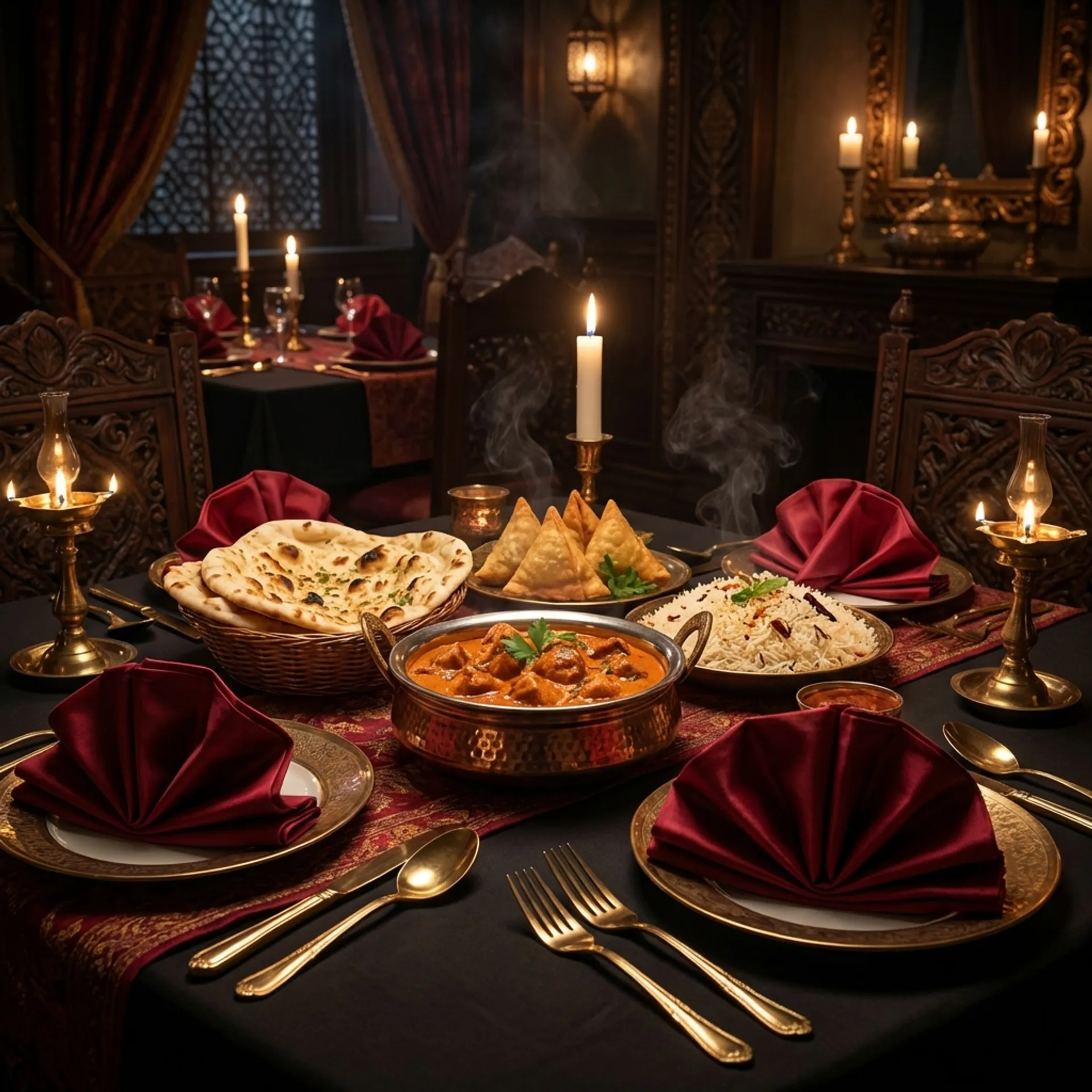 Authentic Indian Cuisine Spread